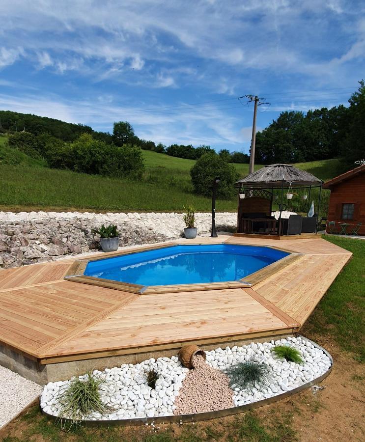 Chalet Charmant A Dausse Avec Piscine Et Jardin Екстериор снимка
